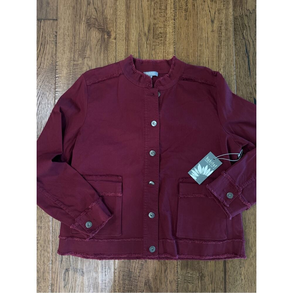 NWT - Habitat Stretch Denim Cargo Jacket - Size L - Picture 3 of 6